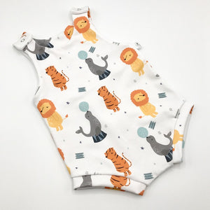 Circus Bloomer Romper (0-3)