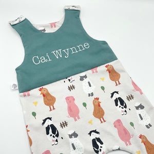 Farmyard Friends / Green Twist Top Outfit
