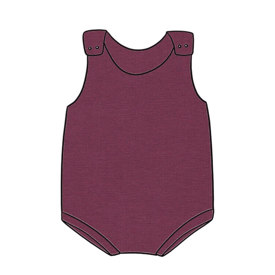 Plain Purple Bloomer Romper