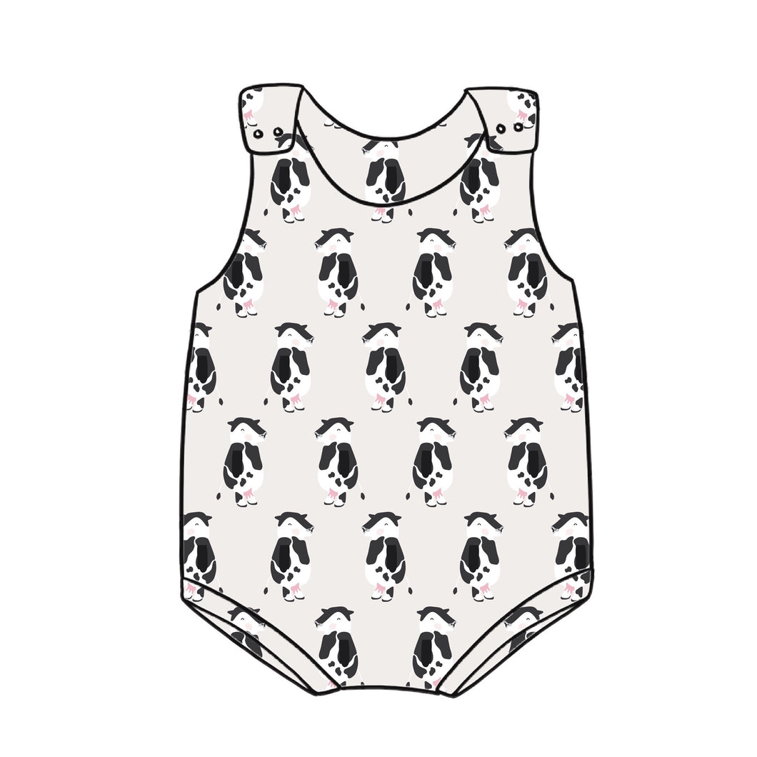 Cow Bloomer Romper