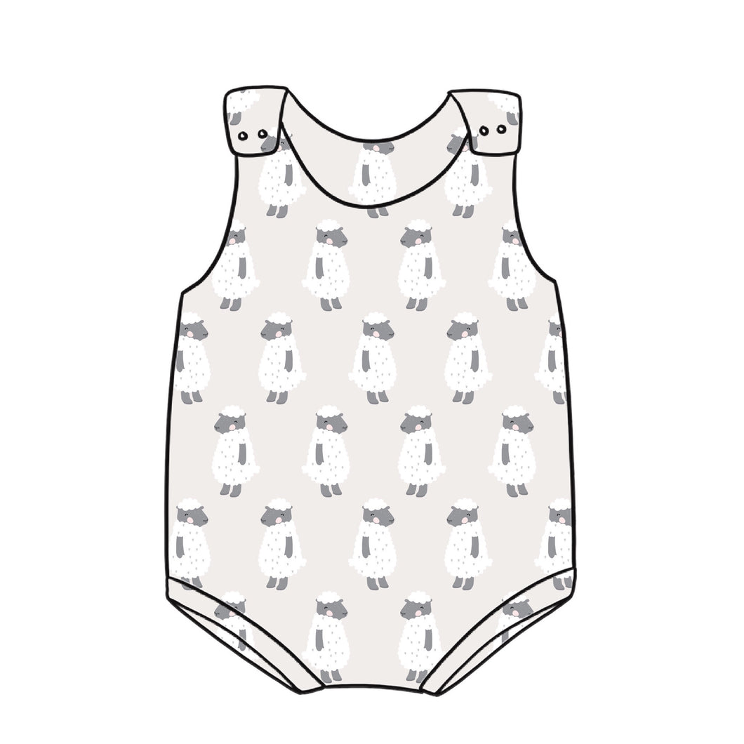 Sheep Bloomer Romper