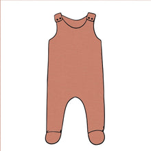 Load image into Gallery viewer, Plain Pink Footed Romper
