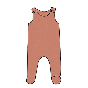Plain Pink Footed Romper