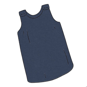 Plain Navy Dress
