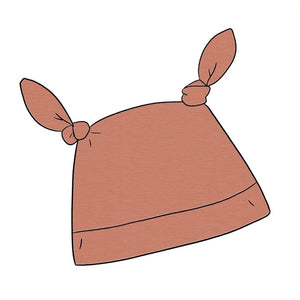 Plain Pink Double Knot Hat