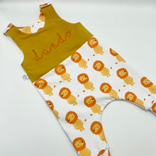 Load image into Gallery viewer, Lion/Yellow Twist Top Outfit
