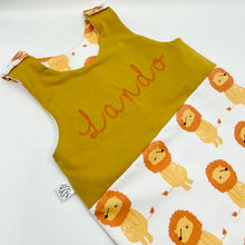 Load image into Gallery viewer, Lion/Yellow Twist Top Outfit
