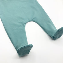 Load image into Gallery viewer, Plain Green Footed Romper
