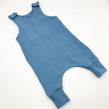 Load image into Gallery viewer, Plain Blue Classic Romper
