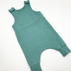 Plain Green Classic Romper