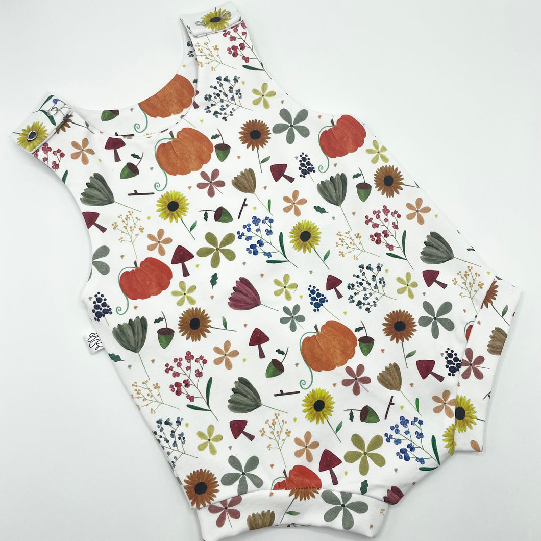 Pumpkin Season Bloomer Romper